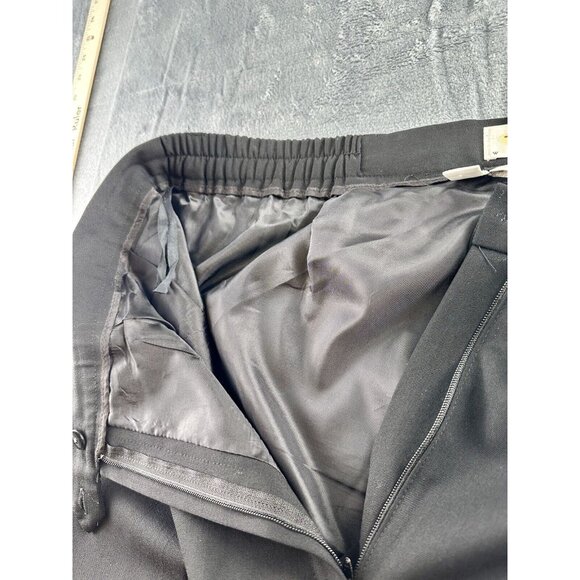 Talbots Stretch Wool Dress Pants 20W Black Made in USA Pleated Classic Fit*READ* - Picture 11 of 14